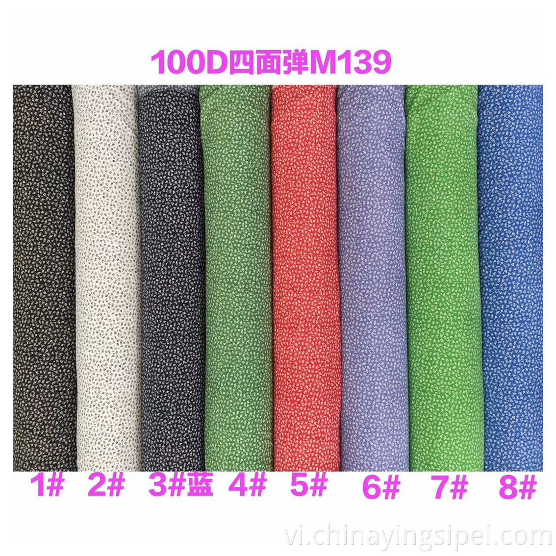 ISP Dệt hoa hình hoa 4 chiều kéo dài 97% polyester 3% vải in vải cho người phụ nữ ăn mặc